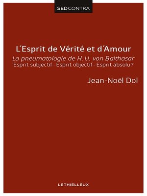cover image of L'Esprit de Vérité et d'Amour